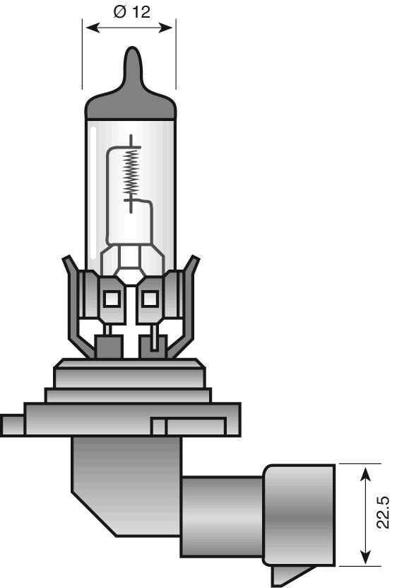 Bulb per fari spahn 12V 51W HB4 P22D