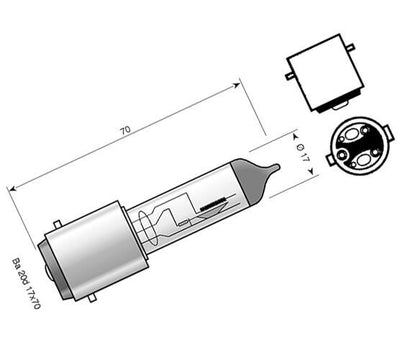 Spahn Light Bulb 12V 35 35W Halog. BA20D