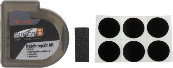 Superb super b tb-1118 zelfklevende bandreparatie pleisters per 6 stuks