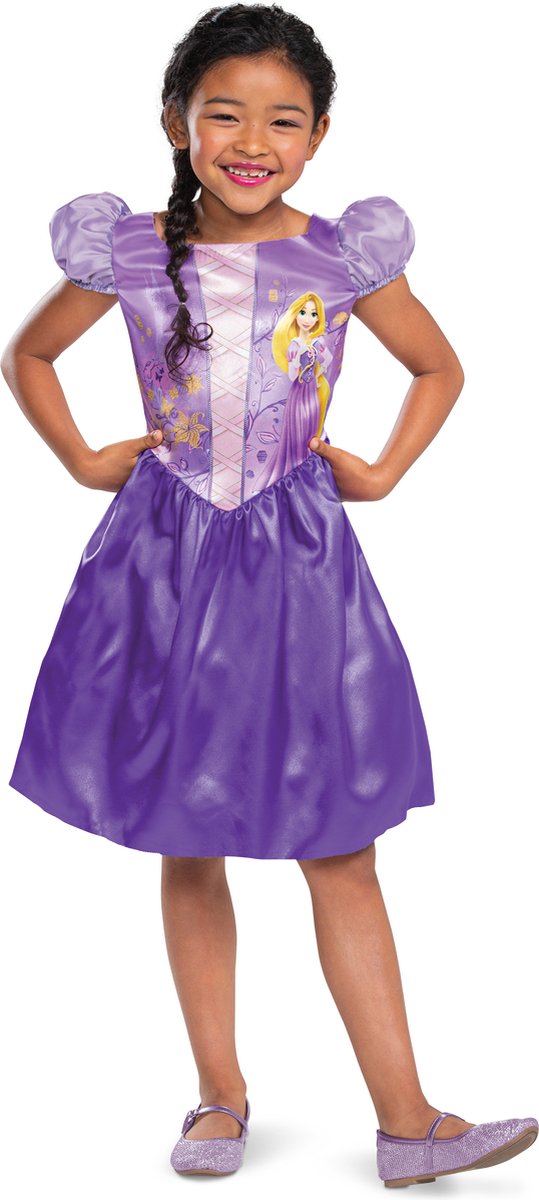 Disguise disney prinses - tangled, rapunzel basic plus , maat m (7-8 jaar), meisjes