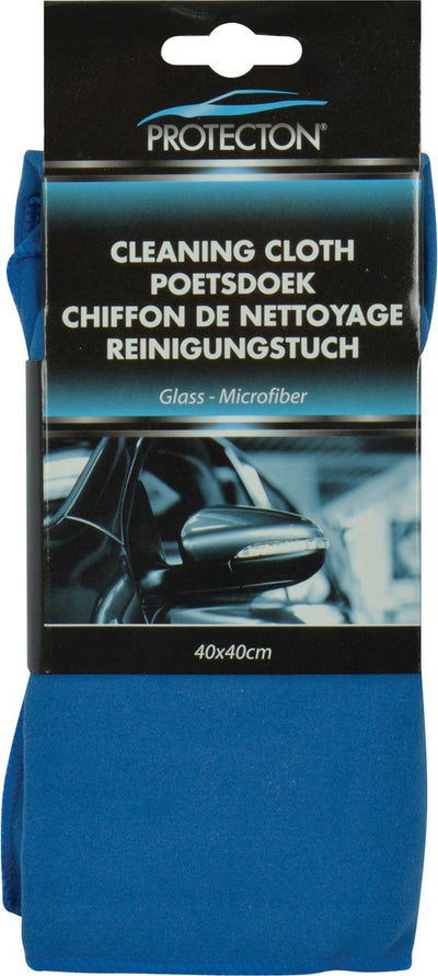 Polish cloth 40 x 40 cm microfiber blue
