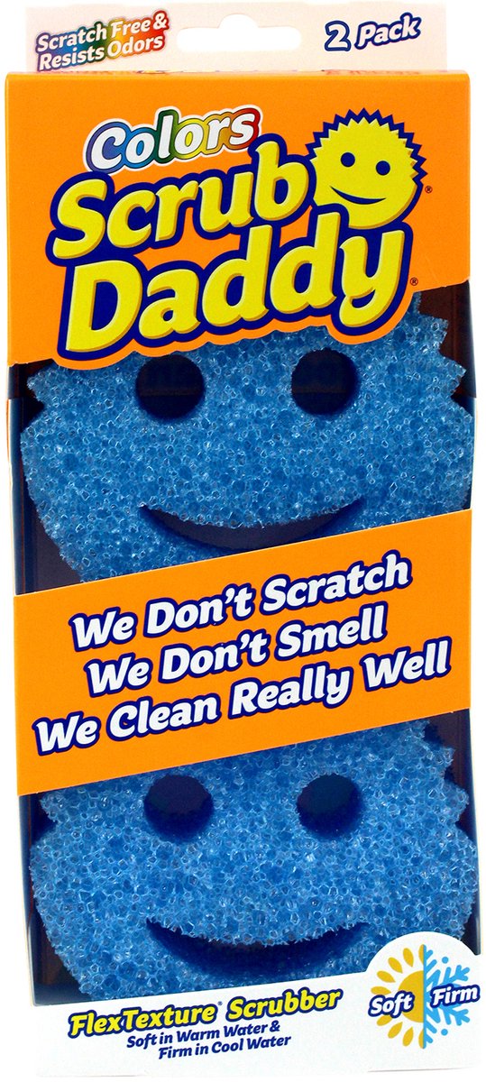 Esponja limpiadora Scrub Daddy – azul – 2 piezas