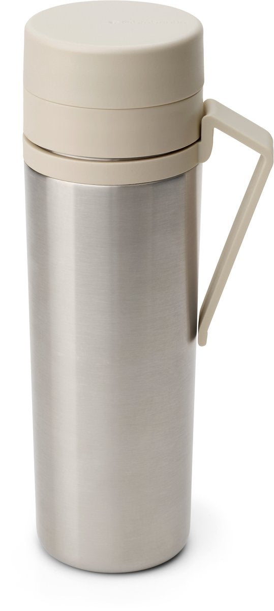 Brabantia make take thermos - tazza da caffè da asporto - 500 ml - beige tenue