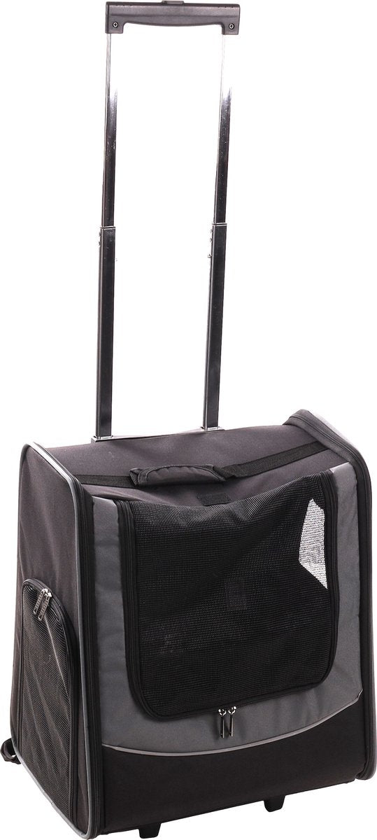 Flamingo calypto - smart trolley honden - smart trolley calypto zwart l 42x34x53cm - 1st - 136536 - 1st