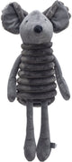 Designed by Lotte Reza cane topo coccolone - giocattoli per cani - peluche XL - tessuto a coste spesse - antracite - 68x33x17,5 cm