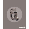 Asiento trasero de Qibbel junior 6+ portador de equipaje negro marrón claro