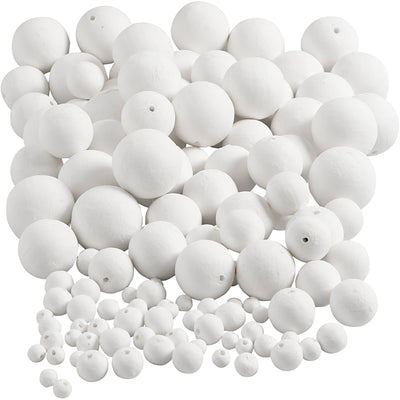 Bolas de empresa Creativ, d 12+15+20+30+40+50 mm, blanco, 240 piezas 1 caja