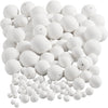 Bolas de empresa Creativ, d 12+15+20+30+40+50 mm, blanco, 240 piezas 1 caja