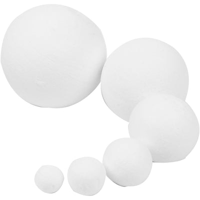 Bolas de empresa Creativ, d 12+15+20+30+40+50 mm, blanco, 240 piezas 1 caja