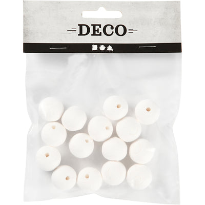 Bolas de empresa Creativ, d 20 mm, blancas, 15 piezas 1 caja