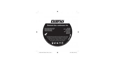 Dario tools diamantslijpschijf vol.r. 125mm