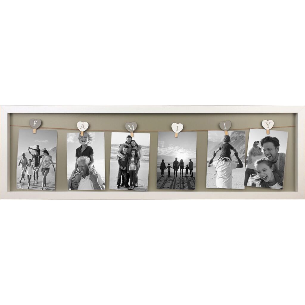 Miscelánea Familia de fotogramas de fotogramas MDF 78x24 White