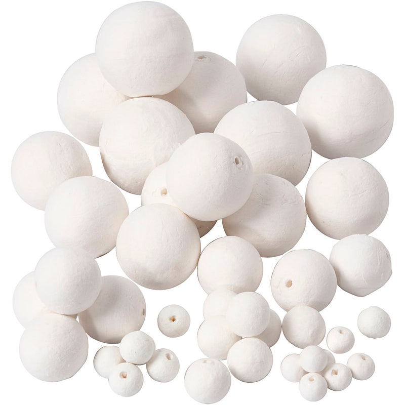 Creative Company Cotton Balls White, 42st.