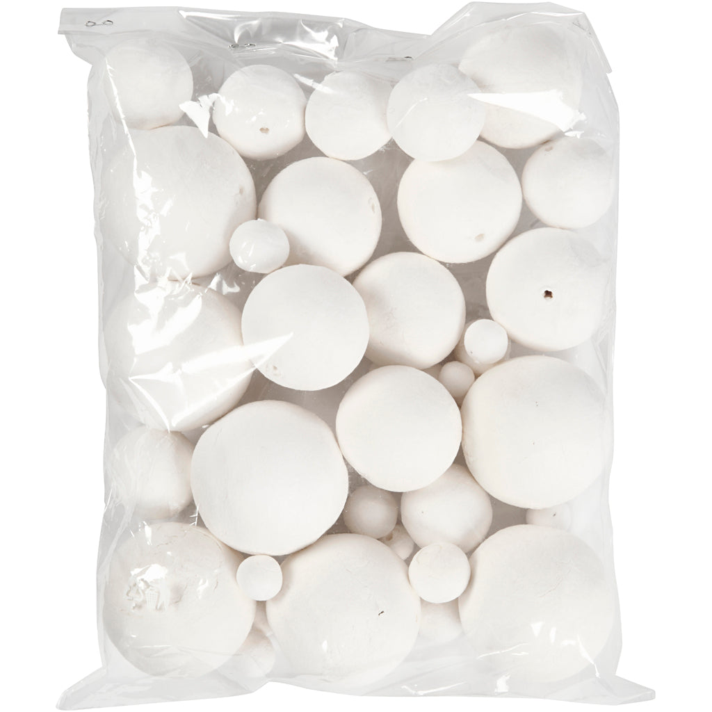 Creativ Company Cotton Balls White, 42st.