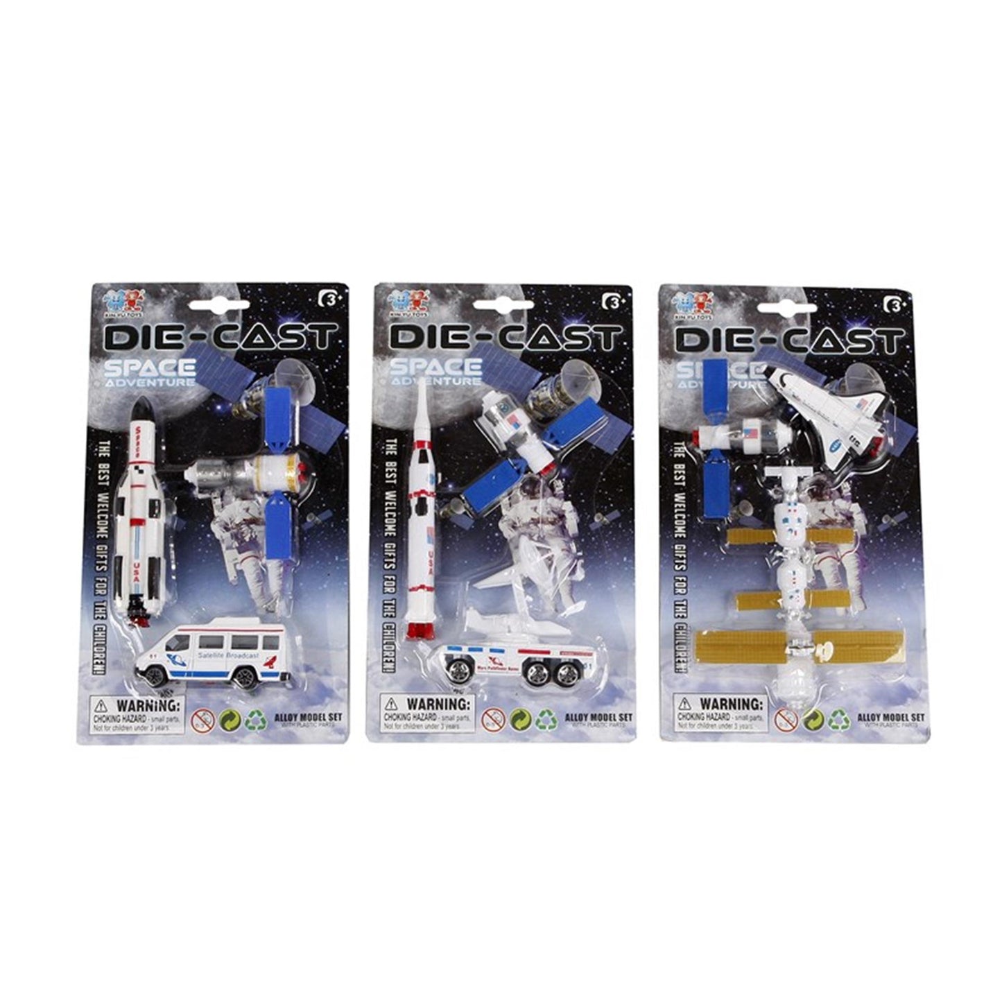 Set de juego de aventuras del transbordador espacial 7,5 cm.