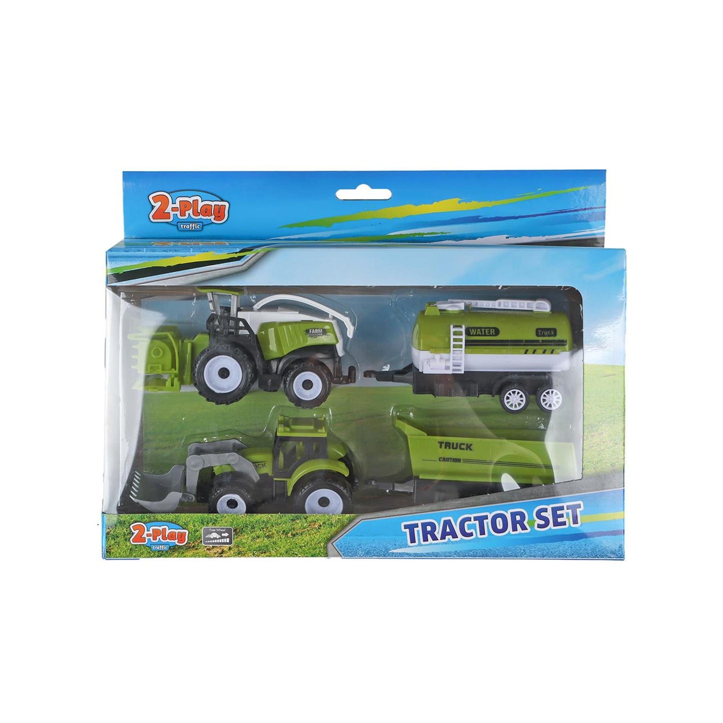 Trattore a 2 giocatori e combinarsi con 2 rimorchi, 24 cm