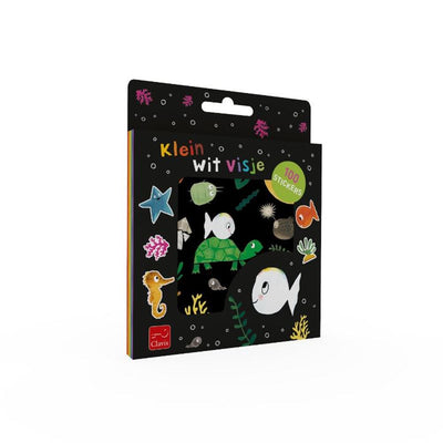 Clavis small white fish sticker set. 3+