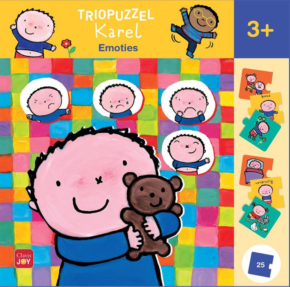 Puzzle a tre Karel. emozioni 3+