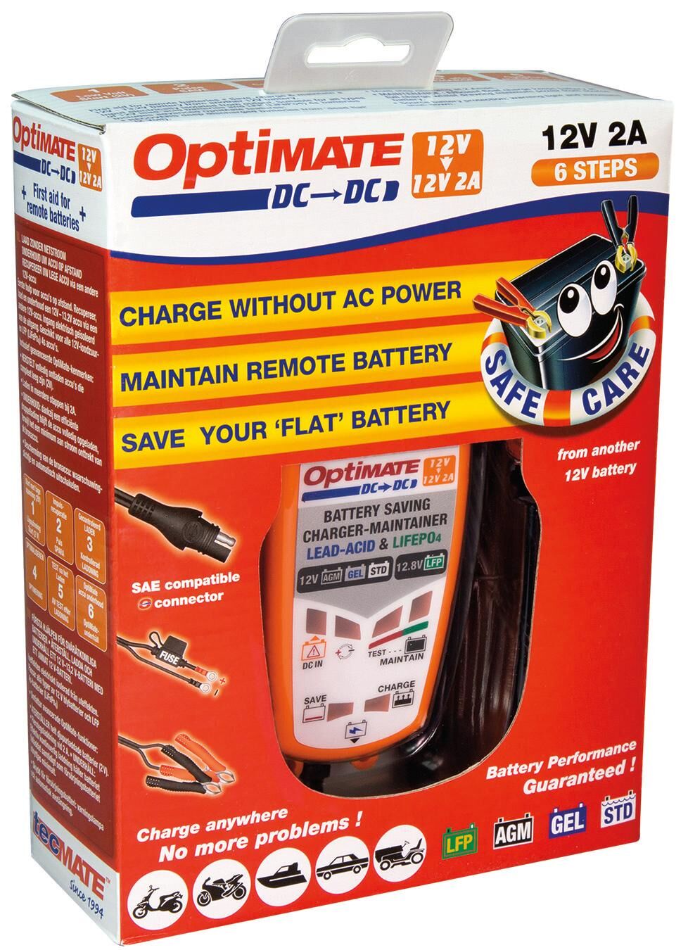 TecMate Battery Charger Optate DC a DC Optimate DC-DC Charger