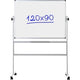 Kantelbare whiteboard viking 90x120cm magnetisch dubbelzijdig