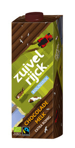 Zuivelrijck biologische chocolademelk pak (12x 1liter)