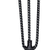 Cortina Snelbinder Yakarta 62 cm de gris negro