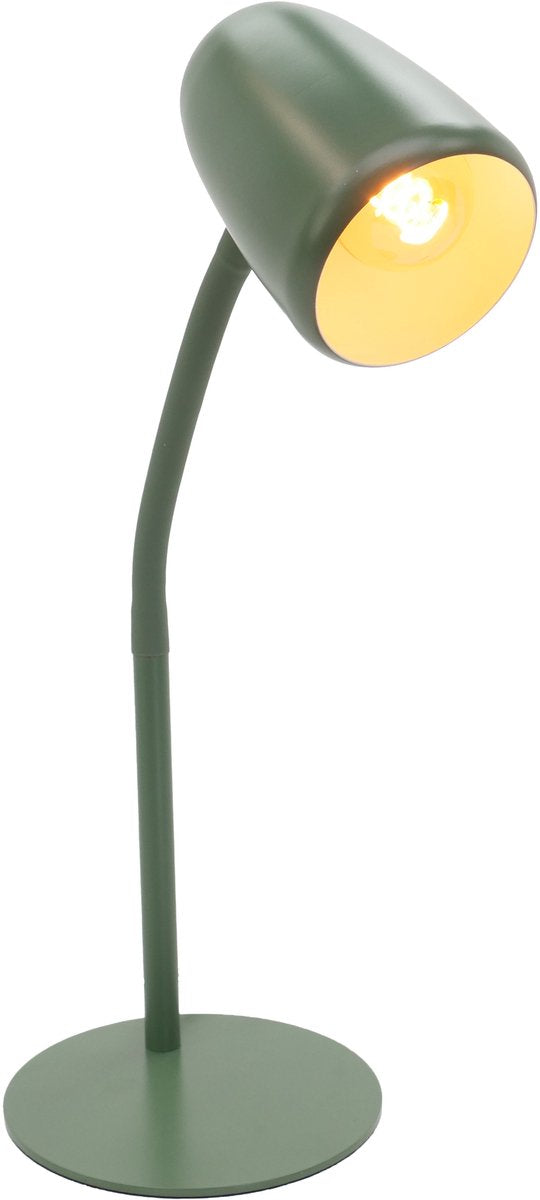 Eglo carlo tafellamp - bureaulamp - e14 - 46 cm - groen - kantelbaar