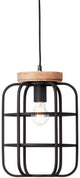 Brilliant Gwen - lampada a sospensione - E27 max 1x40W - legno nero