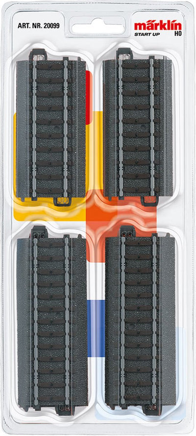 Märklin start up - set of straight rails (contents 6 pieces)