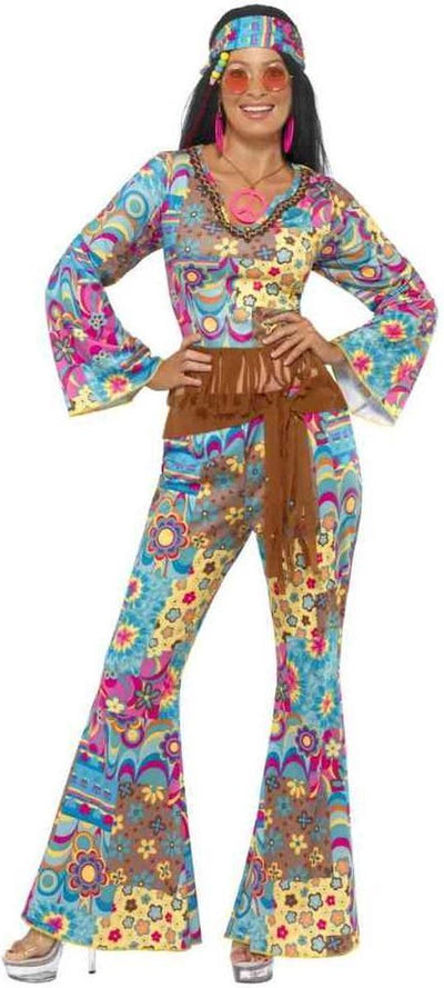 Il costume da hippy Flower Power di Smiffy
