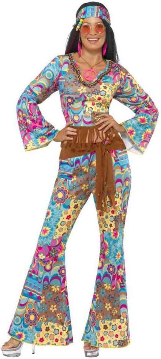 Il costume da hippy Flower Power di Smiffy
