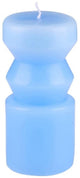 Set da 3 candele Arti casa - candele decorative dal design moderno - ø6,5 x 14 cm - blu grigio