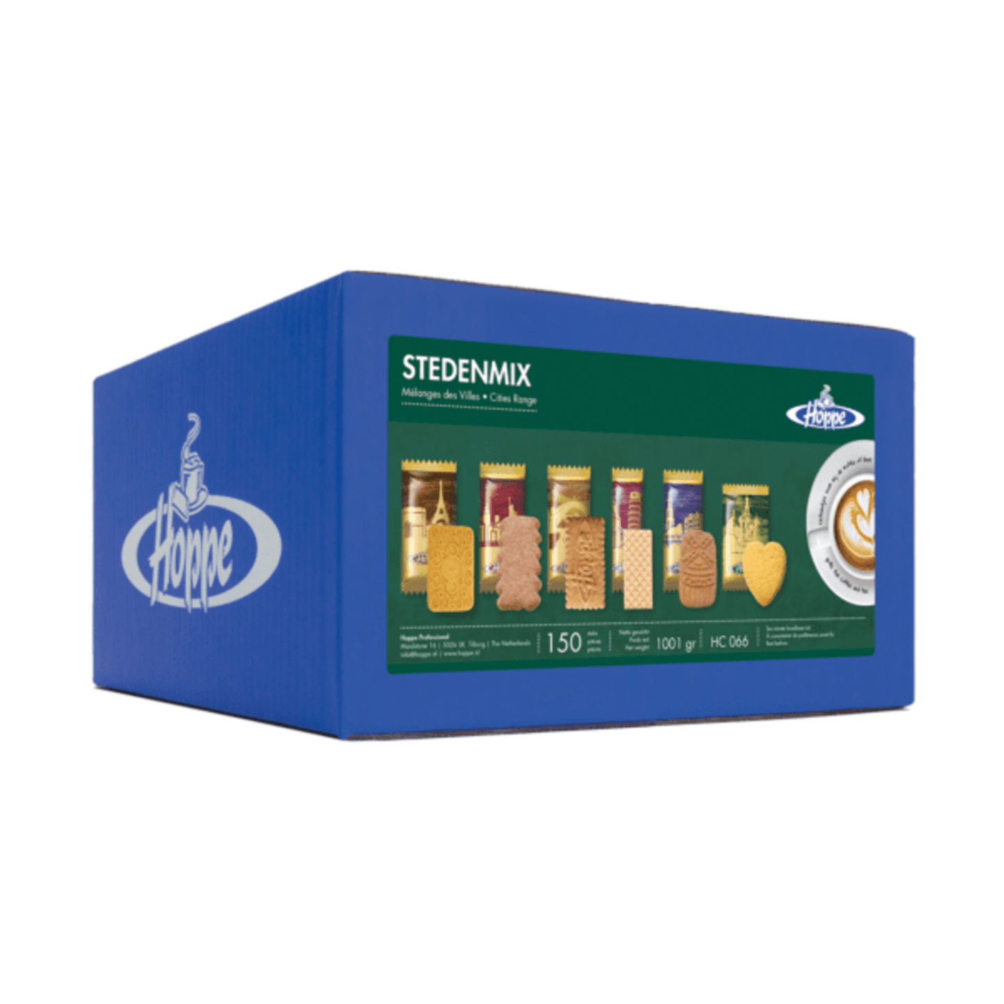 Hoppe koffiekoekjes stedenmix (150 stuks)