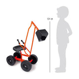 Small foot excavator with wheels - afbeelding 3