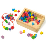 Small foot - houten rijg kralen, 84st. - afbeelding 2