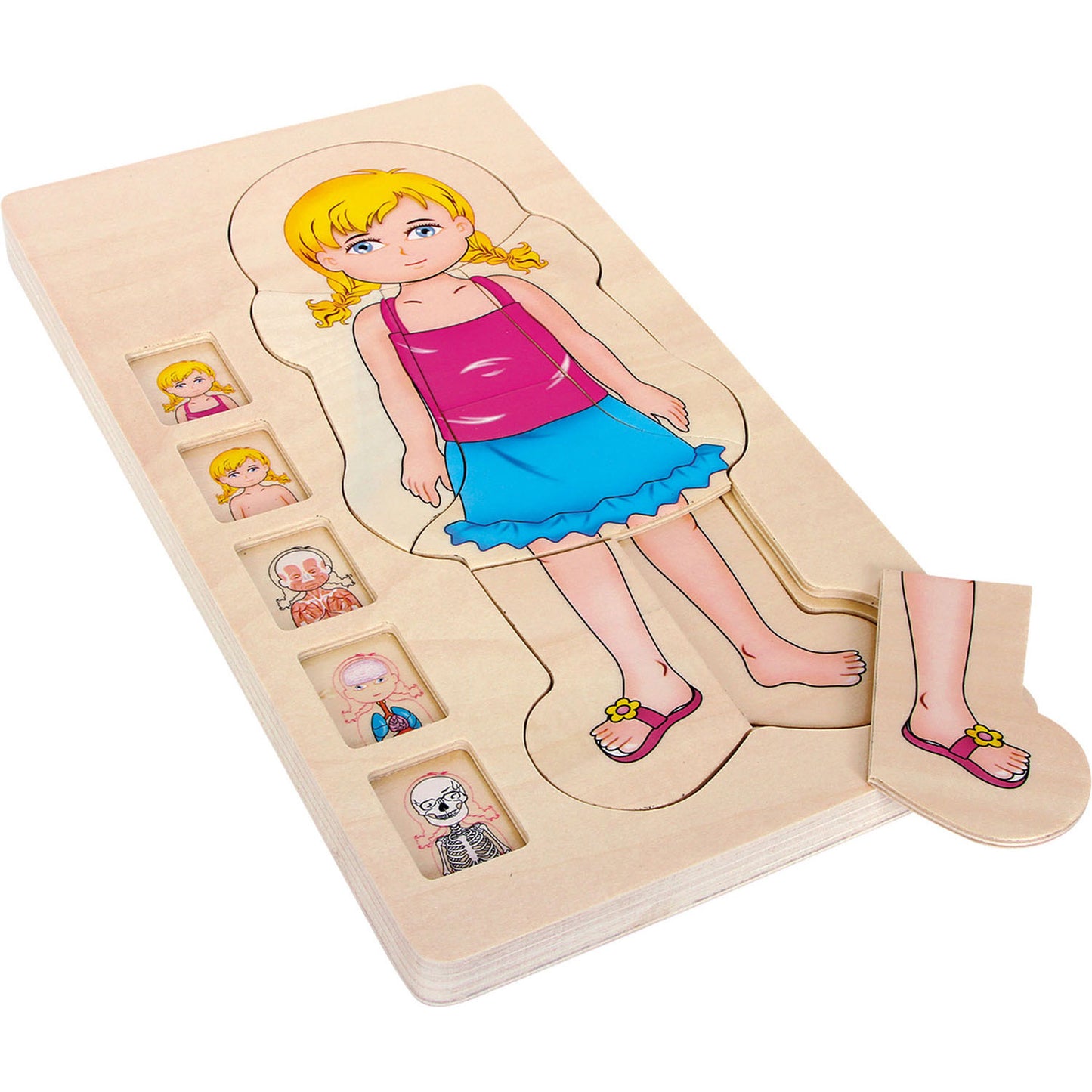 Piccolo corpo di legno di legno Girl, 29 °.