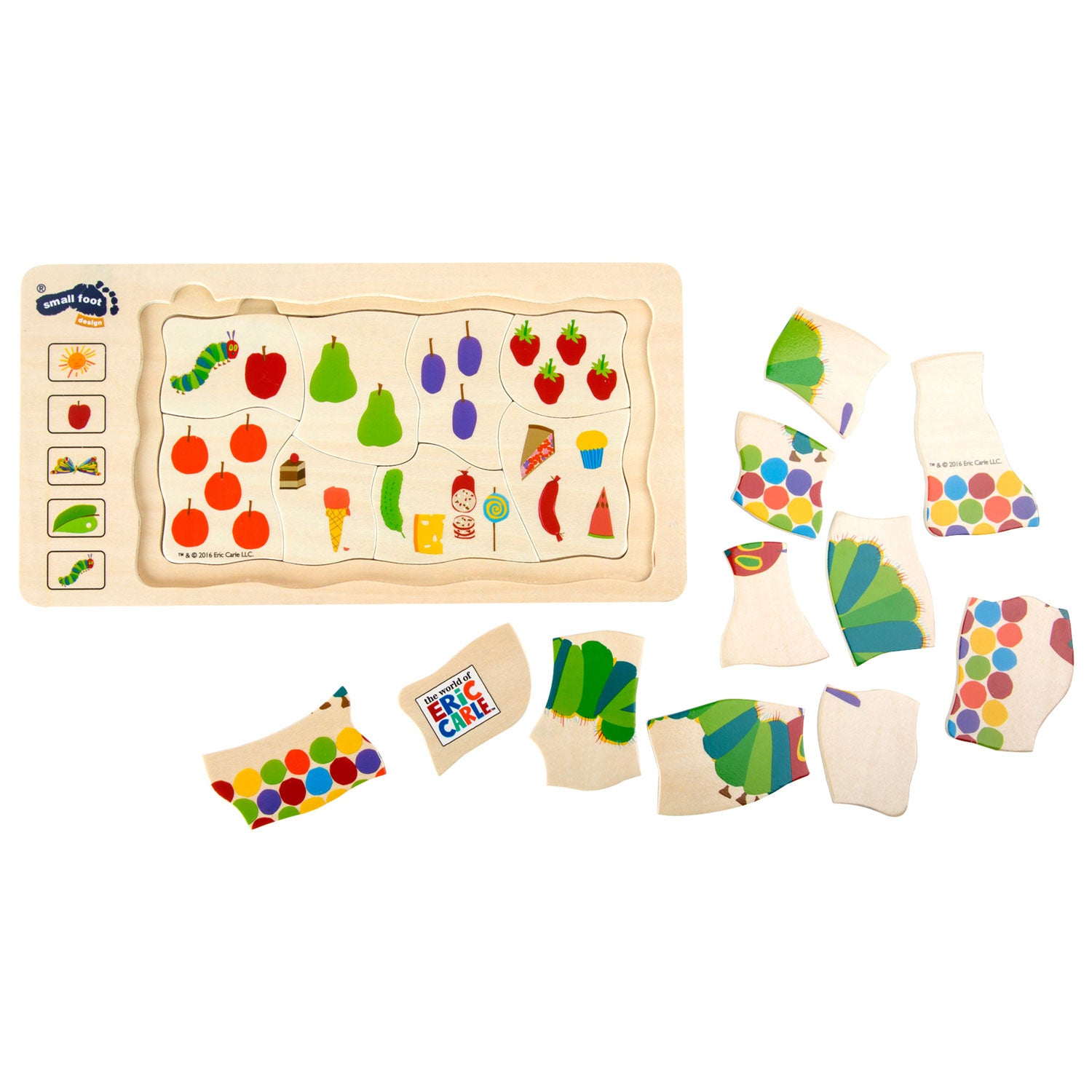 Pequeño pie Caterpillar Nooitgenoeg Laagen Puzzle, 36dlg.