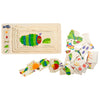 Pequeño pie Caterpillar Nooitgenoeg Laagen Puzzle, 36dlg.