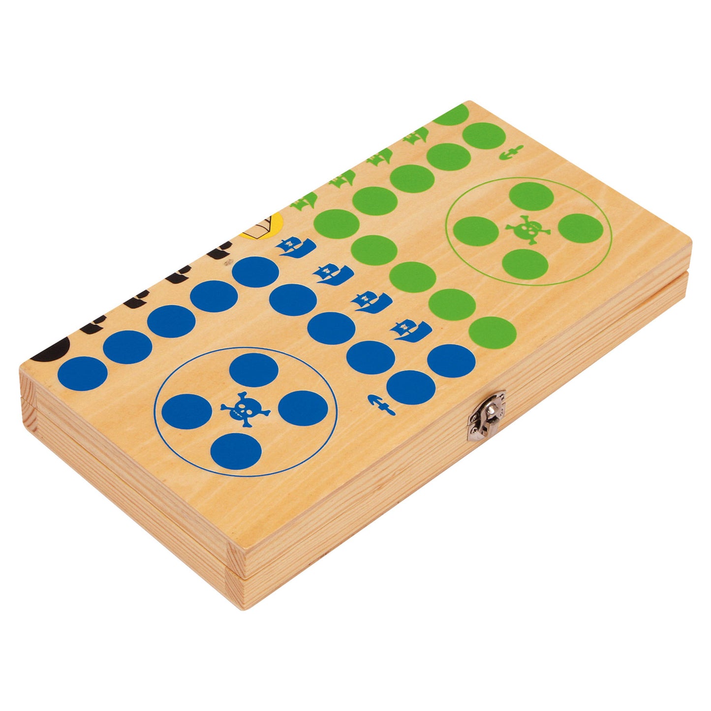 Isola pirata Ludo in legno di piccoli piedi