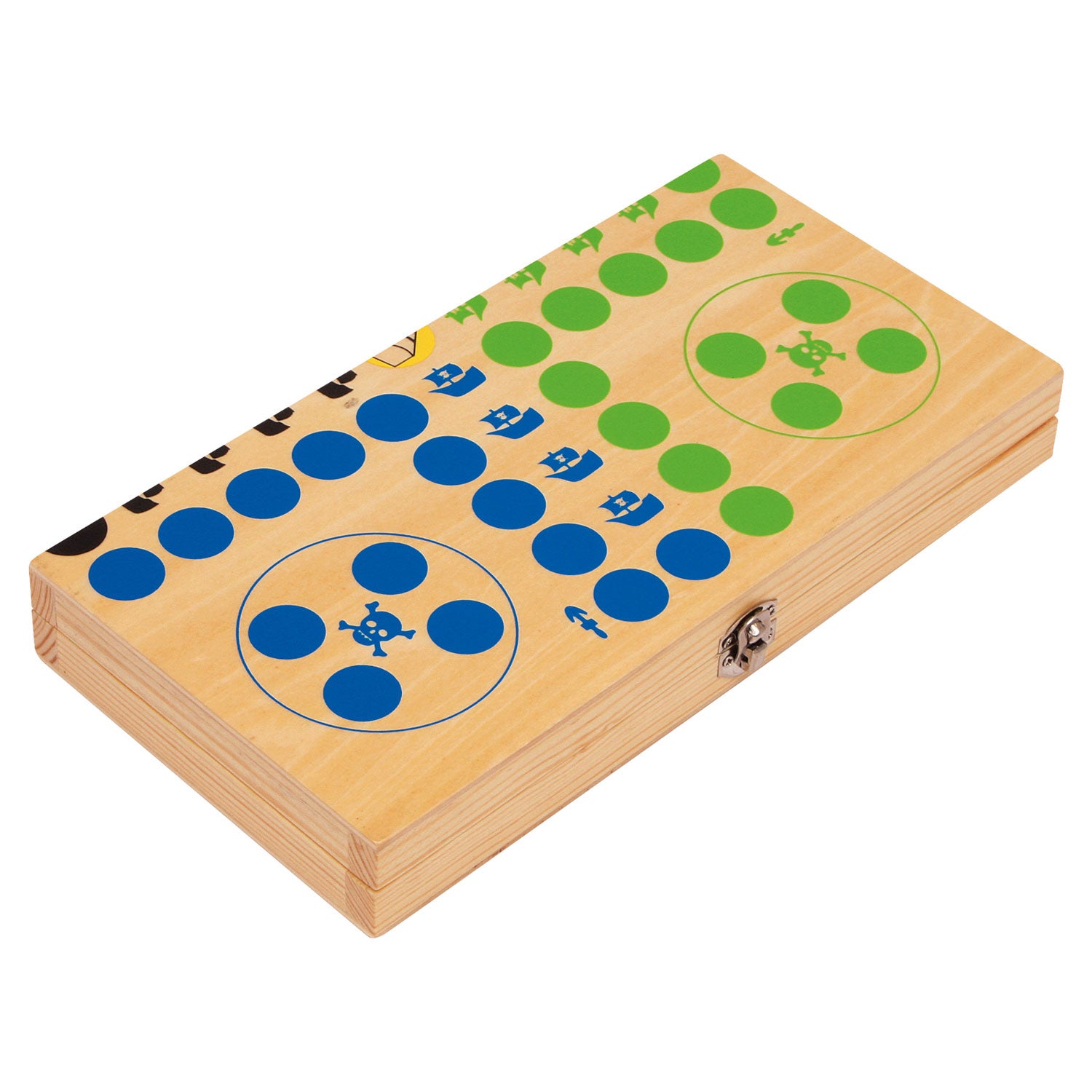 Isola pirata Ludo in legno di piccoli piedi
