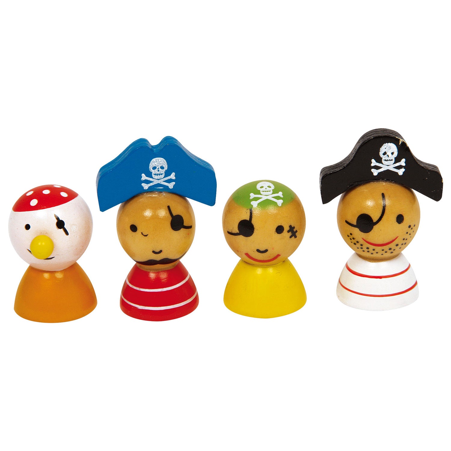 Isola pirata Ludo in legno di piccoli piedi
