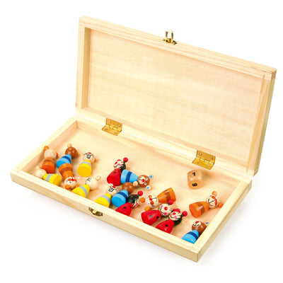 Animali ludo di legno di piccoli piedi