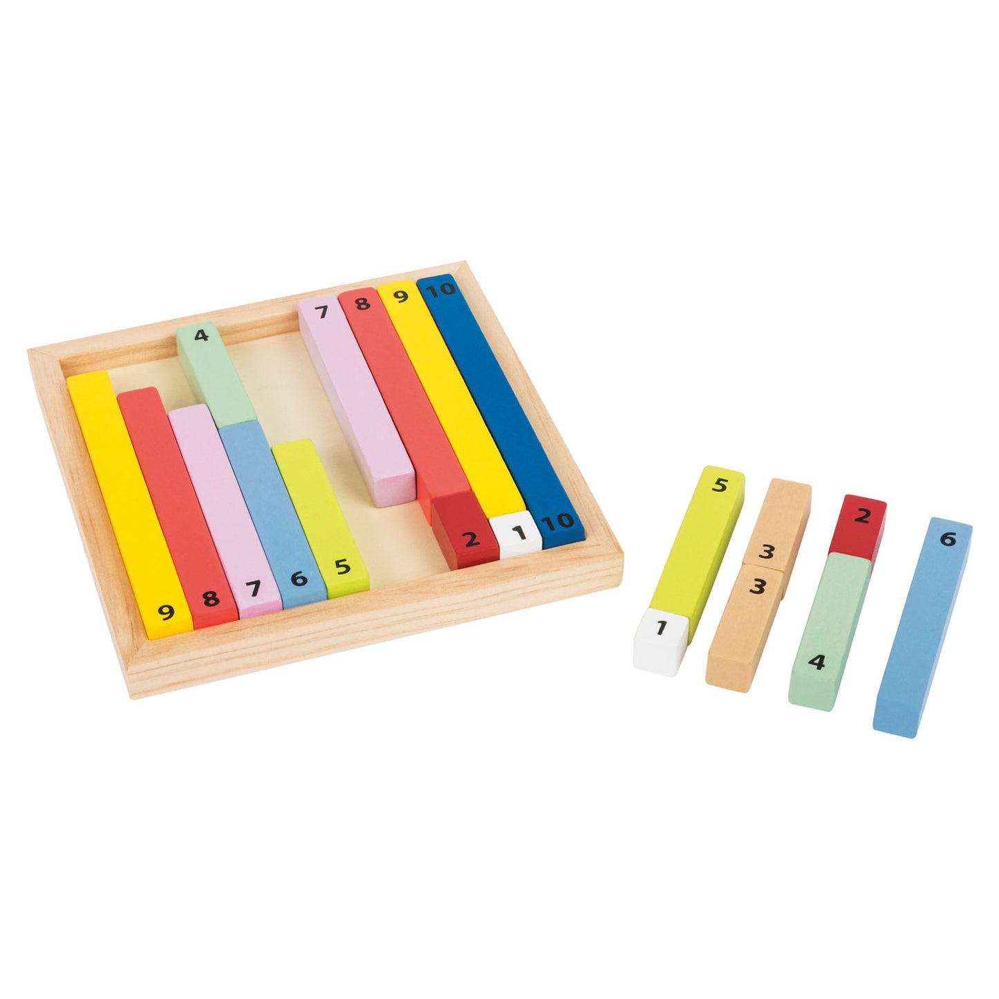 Palitos de cálculo de madera de pie pequeño