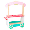 Carrello gelato in legno di piccoli piedi con accessori