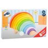 Bloques de construcción de madera de pie pequeño Rainbow XL, 14dlg.