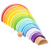 Bracks building in legno per piccoli piedi Rainbow XL, 14dlg.