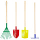 Small foot - houten kinder tuingereedschap, 4dlg.