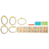 Pequeño Foot Wooden Ringswerp Juego activo