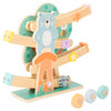 Pequeño pie de madera de madera de madera animales pastel