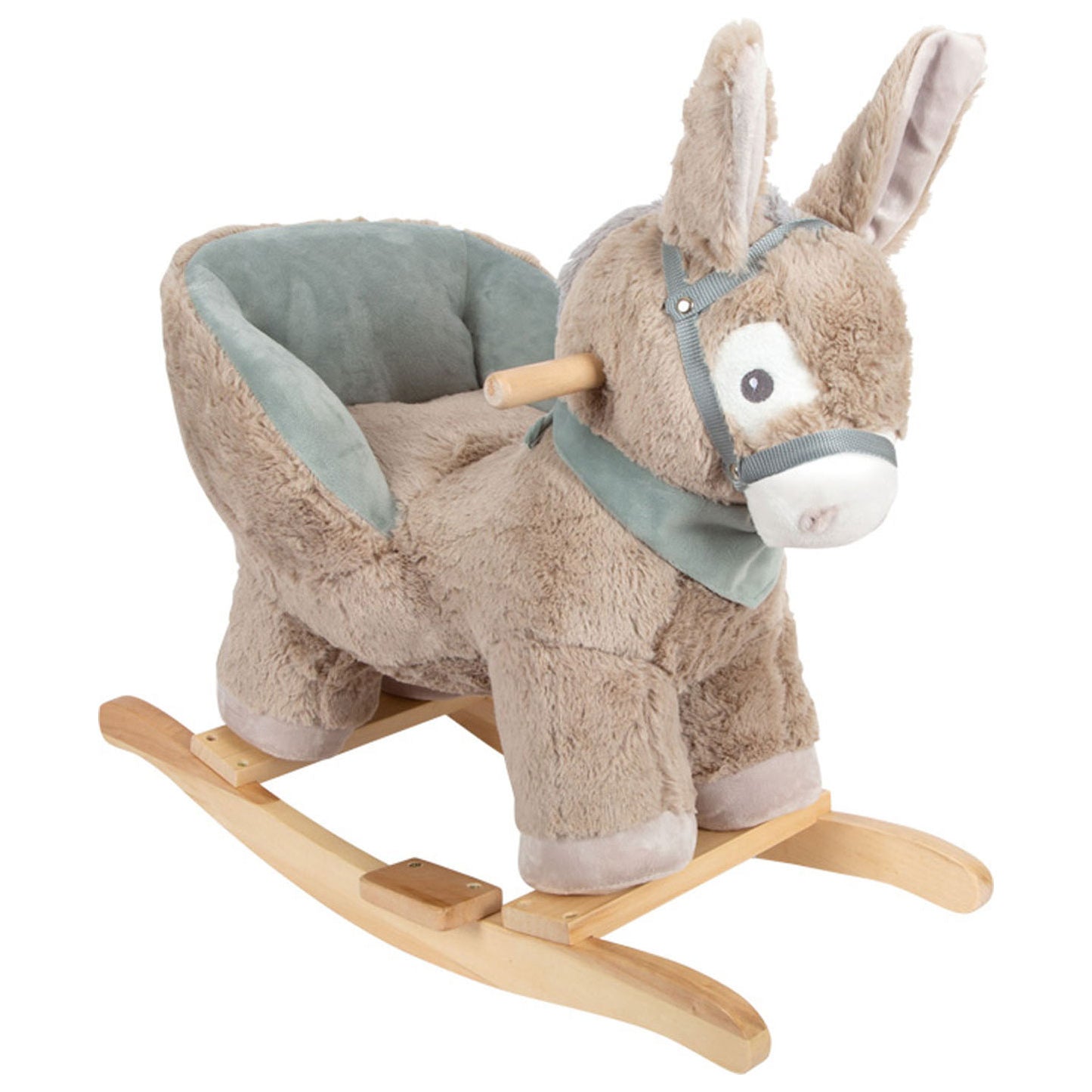 Asino bump di legno piccolo con sedia